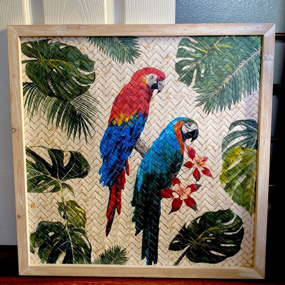 Tropical patriot wall decor